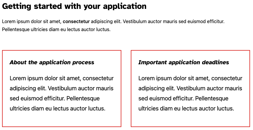 "Block Variation, CTA block"